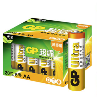 GP 超霸 5号碱性电池 1.5V 20粒装 GPPCA15AU232