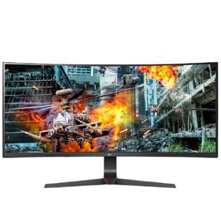 LG 乐金 34英寸曲面屏 准2K显示器144Hz 21:9带鱼屏 IPS面板 34GL750-B