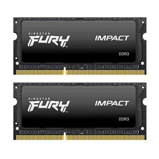 Kingston 金士顿 Impact系列 DDR3L 1600MHz 笔记本内存 普条 黑色 8GB 4GB*2 HX316LS9IBK2/8