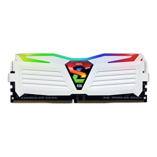 GEIL 金邦 极光SUPER LUCE RGB SYNC系列 DDR4 3000MHz 台式机内存 灯条 白色 8GB