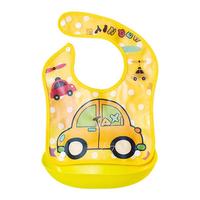 顶优优 DD108 宝宝吃饭围兜 黄色小汽车
