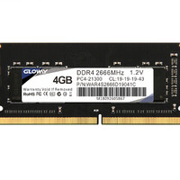 GLOWAY 光威 战将系列 DDR4 2666MHz 笔记本内存 普条 黑色 4GB