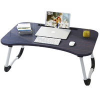 简约床上电脑桌 黑色 60*40*28cm 卡槽款