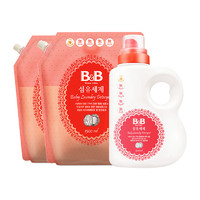 B&B 保宁 纤维洗涤剂 瓶装1500ml+袋装1300ml