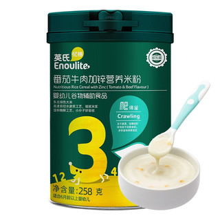 多乐能系列 加锌营养米粉 国产版 3阶 番茄牛肉味 258g