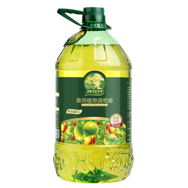 88VIP：探花村 山茶橄榄食用调和油5L*1瓶食用油植物油家用桶装橄榄调和油 1件装