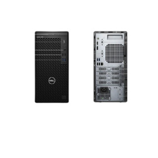 DELL 戴尔 OptiPlex 3080MT 十代酷睿版 27英寸 商务台式机 黑色 (酷睿i5-10500、GT 710、8GB、256GB SSD+1TB HDD、风冷)