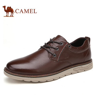 CAMEL 骆驼 商务休闲鞋男百搭英伦时尚正装鞋 A012266110 棕色 40