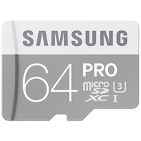 SAMSUNG 三星 专业版 Micro-SD存储卡 64GB（UHS-I、U3）