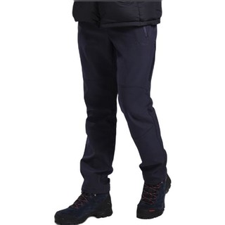 TOREAD 探路者 TREKKING系列 男子冲锋裤 TAMF91895 藏蓝 XL 厚绒腿袋款