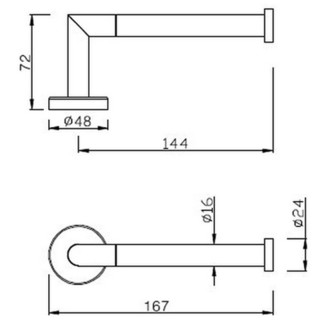 American Standard 美标 概念系列 CF-1487.908 壁挂式卷纸架