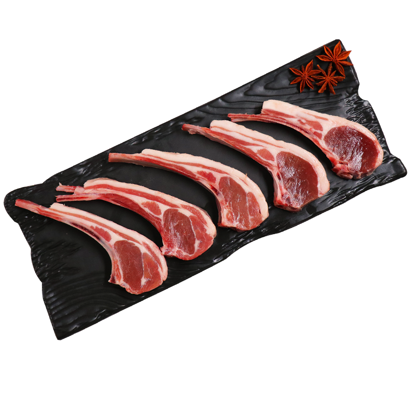 额尔敦 法式羊排12支内蒙锡林郭勒羊肉羊排原切新鲜西餐烧烤食材