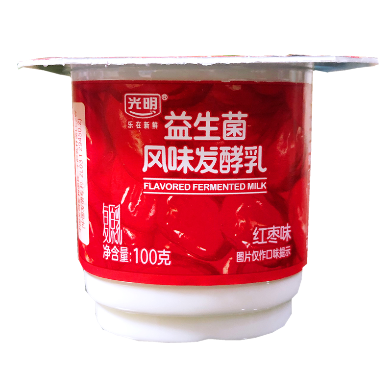 bright 光明 益生菌风味发酵乳 红枣味 100g*24杯