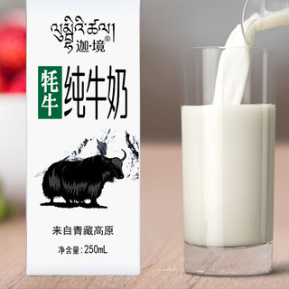 迦.境 牦牛纯牛奶 250ml*8盒