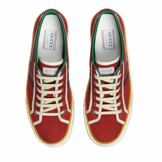 GUCCI 古驰 Tennis 1977系列 男士低帮帆布鞋 606111 GZO30