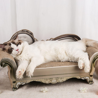 猫抓板沙发瓦楞纸猫窝磨爪器猫抓垫猫咪用玩具品 西瓜猫抓板