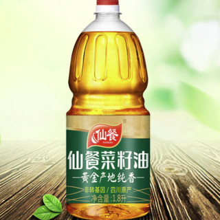 仙餐 黄金产地纯香 菜籽油 1.8L