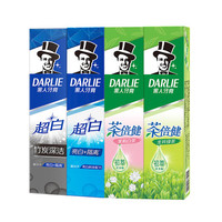 DARLIE 黑人 茶倍健竹炭牙膏（双重薄荷90g*2支+白酵素40g*2 ）