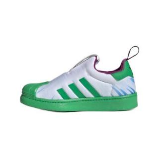 adidas ORIGINALS SUPERSTAR 360 男童休闲运动鞋 FY2508 白/绿/紫/蓝 31.5码