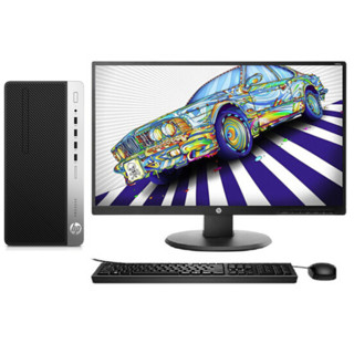 HP 惠普 ProDesk 480 G6 九代酷睿版 21.5英寸 商用台式机 黑色 (酷睿i5-9500、RX 500 、16GB、128GB SSD+1TB HDD、风冷)