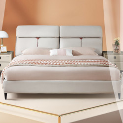 quanu全友家居现代轻奢主卧科技布软床主卧18米双人大床布艺床105226