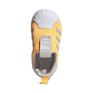 adidas ORIGINALS SUPERSTAR 360 I 女童休闲运动鞋 FV3376 橙黄色/淡灰/白 23.5码