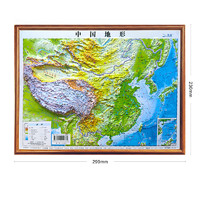 Sinomap press 中国地图出版社 3D中国立体地图+3D世界立体地图 230*299mm