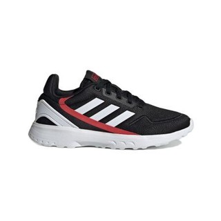 adidas 阿迪达斯 NEBZED K 男童休闲运动鞋 EH2542 1号黑色/亮白/暗红 28.5码