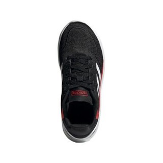 adidas 阿迪达斯 NEBZED K 男童休闲运动鞋 EH2542 1号黑色/亮白/暗红 35.5码