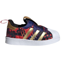 adidas ORIGINALS SUPERSTAR 360 I 男童休闲运动鞋 GZ7347 深蓝紫/黑/白/金/橙色 23码 新年款