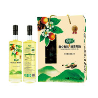 RunXin 润心 有机油茶籽油 低温压榨一级 食用油礼盒750ml*2瓶