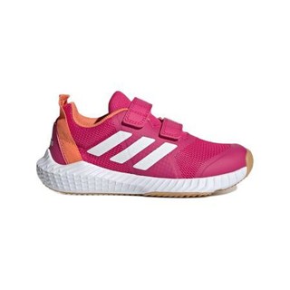 adidas 阿迪达斯 FortaGym CF K 女童休闲运动鞋 G27200 玫红/白色/橙红 37码