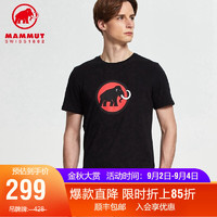 MAMMUT(锅具) MAMMUT猛犸象Classic 男士有机棉透气T恤短袖夏季上衣 黑色 XL