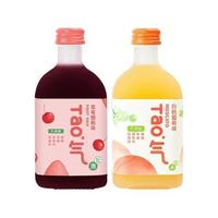 SOMMSOUL 侍魂 葡萄水果酒组合装 2口味 300ml*2瓶（草莓樱桃味+白桃葡萄味）