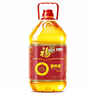 福临门 食用油组合装 3.09L*2桶（压榨一级花生油3.09L+营养家食用植物调和油3.09L）