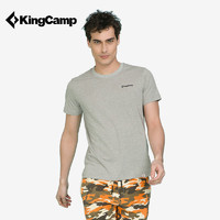 KingCamp户外t恤男士印花运动跑步半袖男舒适透气弹力运动T恤