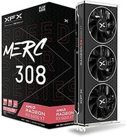 XFX 讯景 Speedster MERC308 Radeon RX 6600 XT黑色游戏显卡,带8GB GDDR6 HDMI 3xDP,AMD RDNA 2 RX-66XT8TBDQ