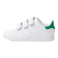 adidas ORIGINALS Stan Smith 儿童休闲运动鞋 BZ0520 白色/绿尾 25码