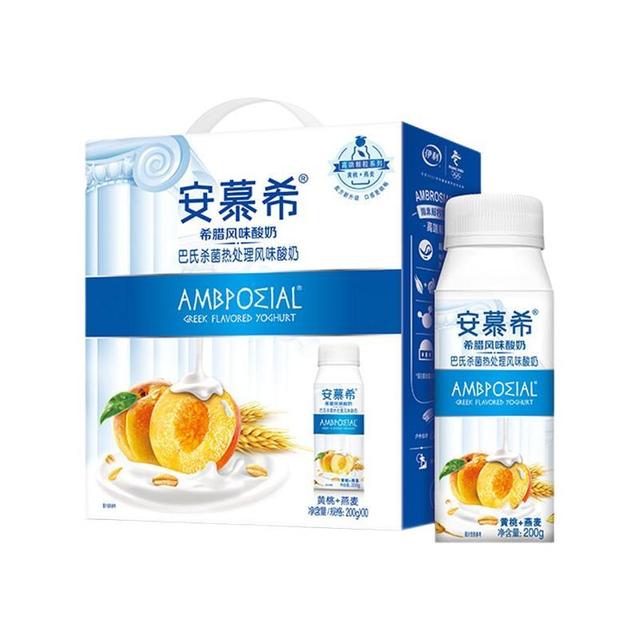 安慕希 希腊风味酸奶 黄桃+燕麦