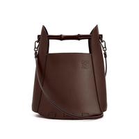 LOEWE 罗意威 Bamboo Bucket 女士牛皮革手袋 340.95.W37 3131 栗棕色 小号