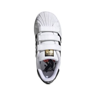 adidas ORIGINALS SUPERSTAR CF C 女童休闲运动鞋 FZ0615 白/黑/蓝/肉色 30.5码