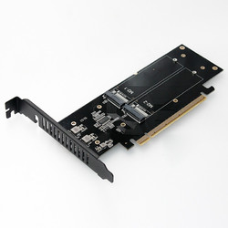 JEYI 佳翼 M.2 X16 NVME 4盘阵列卡PCIE信号拆分阵列卡iHyper-M2X16