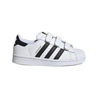 adidas ORIGINALS SUPERSTAR CF C 儿童休闲运动鞋 EF4838 白/一号黑/金 28码