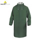 DELTAPLUS 代尔塔 407005 双面PVC涂层涤纶风衣版连体雨衣 绿色 L 1件 企业专享