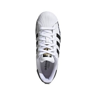 adidas ORIGINALS SUPERSTAR J 男童休闲运动鞋 FX5871 白/黑 39码