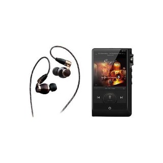 JVC 杰伟世 HA-FW10000 入耳式挂耳式动圈有线耳机 黑色 3.5mm+N6二代A01 播放器+ 128GB 存储卡