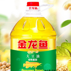 金龙鱼 精炼一级 非转基因 大豆油 5L