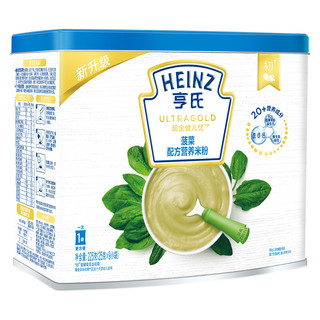 Heinz 亨氏 超金健儿优系列 米粉 2段 菠菜味 225g