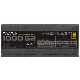 EVGA 1000 金牌（90%） 全模组ATX电源 1000W