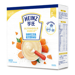 Heinz 亨氏 超金健儿优系列 铁锌钙三文鱼米粉 4段 250g